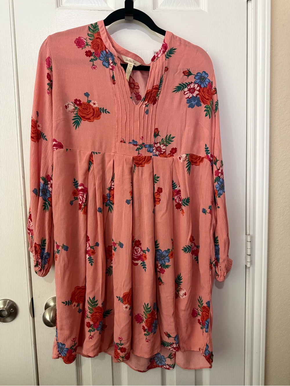 Matilda Jane Womens pink floral tunic Dress Large